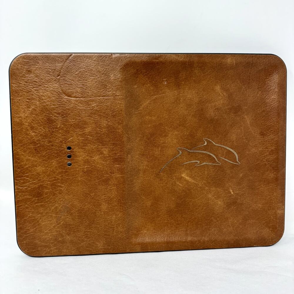 Courant CATCH:3 Saddle Leather Wireless Charger Valet Tray Dolphin 10W